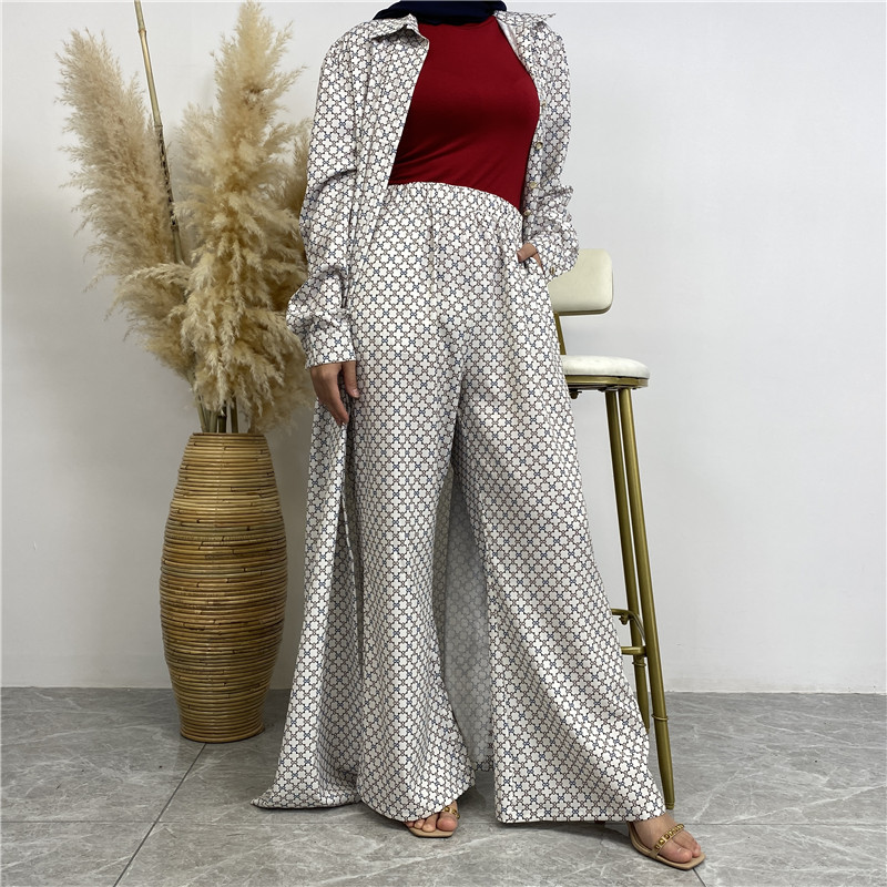 Title 10, Ensemble cardigan long et pantalon à poches en ...