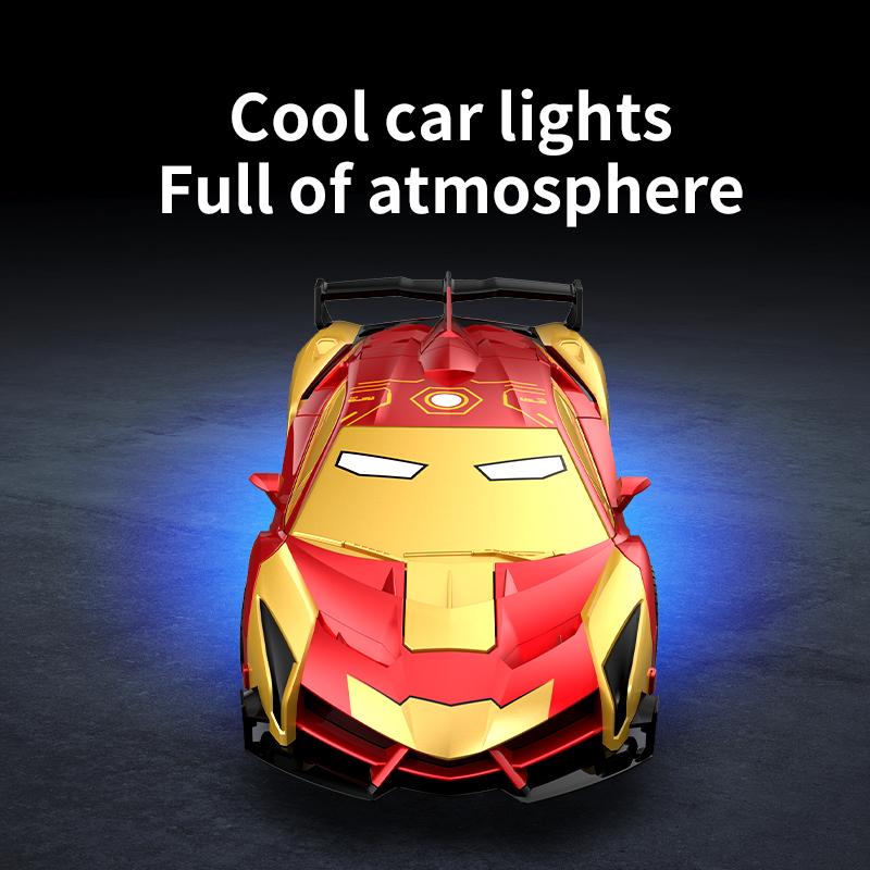 Iron Man Transforming Robot Car  Alloy Toy For Boys With Crash-to-Transform Feature,Self-pickup Only. image 4
