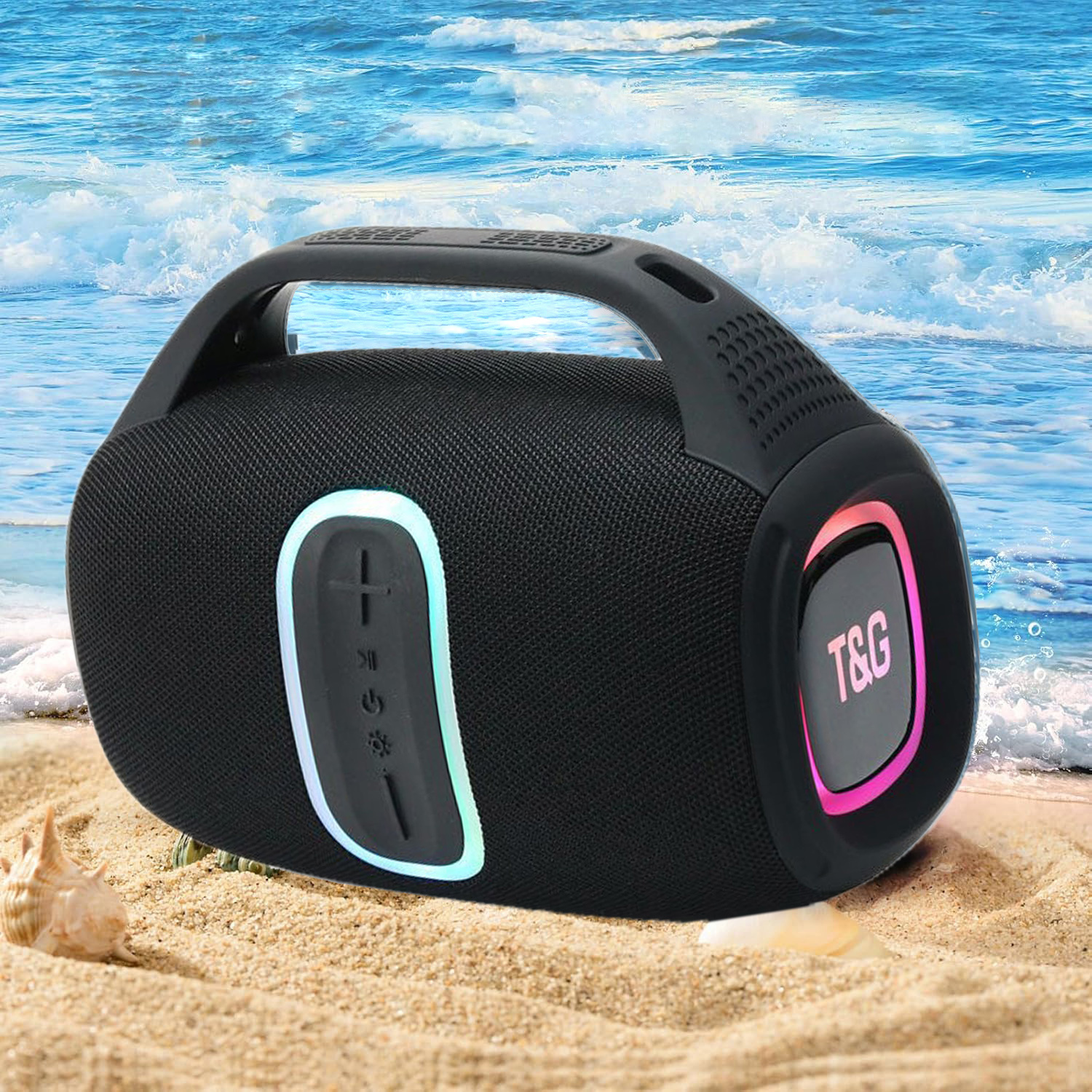 Portable Speakers With Dynamic Colourful LED Lights Bluetooth Speaker For Home — image 4