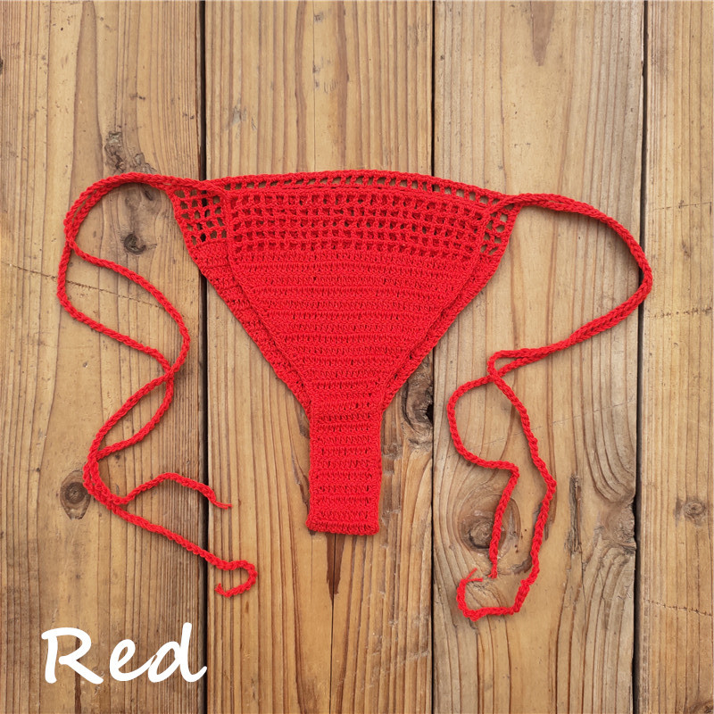 Title 14, Handmade Crochet Bikini Bottoms, Cotton Sunbath...