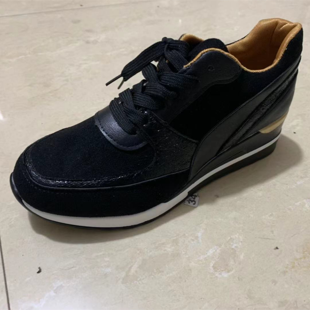 Women's Platform Colorblock Sequin Flat Casual Sneakers - Image 1