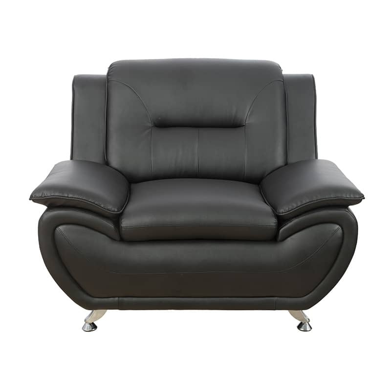 Pickup Only--Blue Flannel 8-Piece Living Room Sofa Set