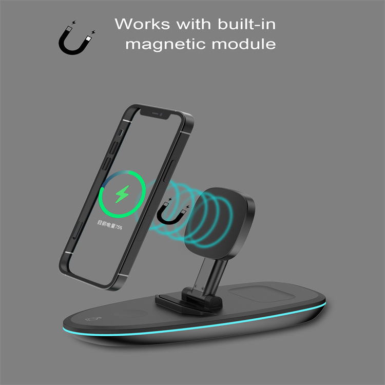 Folding Stand Is Suitable For Fast Charging Of Watch Earphones