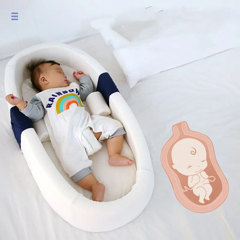 Portable Crib Nest Folding Movable Newborn Cushion Bed Anti-pressure