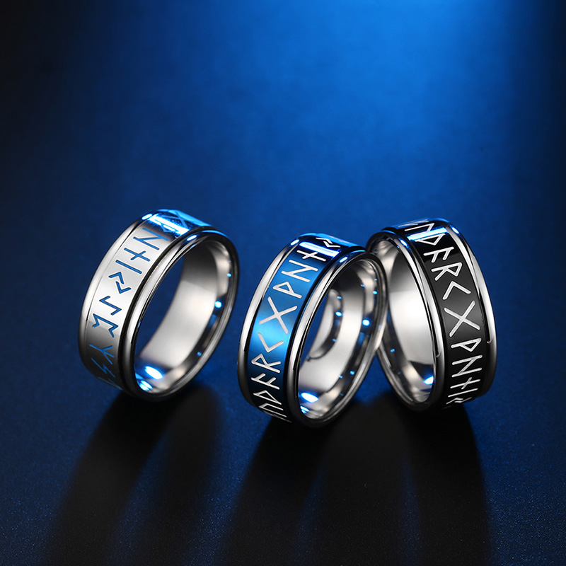 Rotatable European And American Personalized Ring