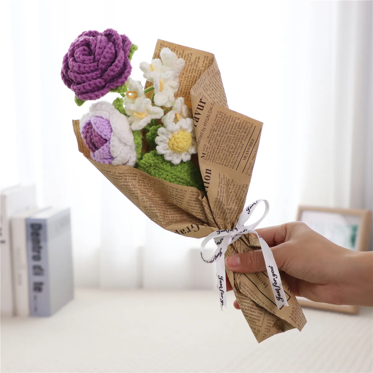 Handmade Crochet Flower Bouquet