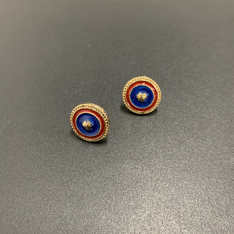 Retro Navy Style Simple Ladies Earrings