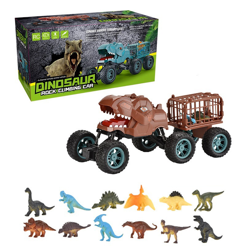 Title 8, Vier-Wege-Fernbedienung Dinosaurier Offroad-Kle...