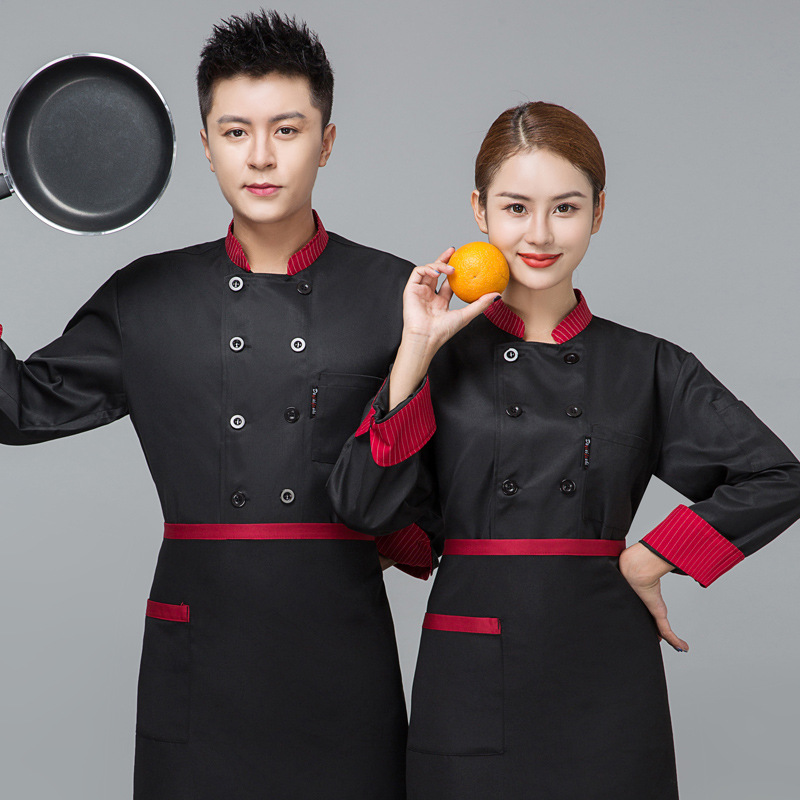 Chef's Long-sleeved Autumn And Winter Clothes Hotel Chef