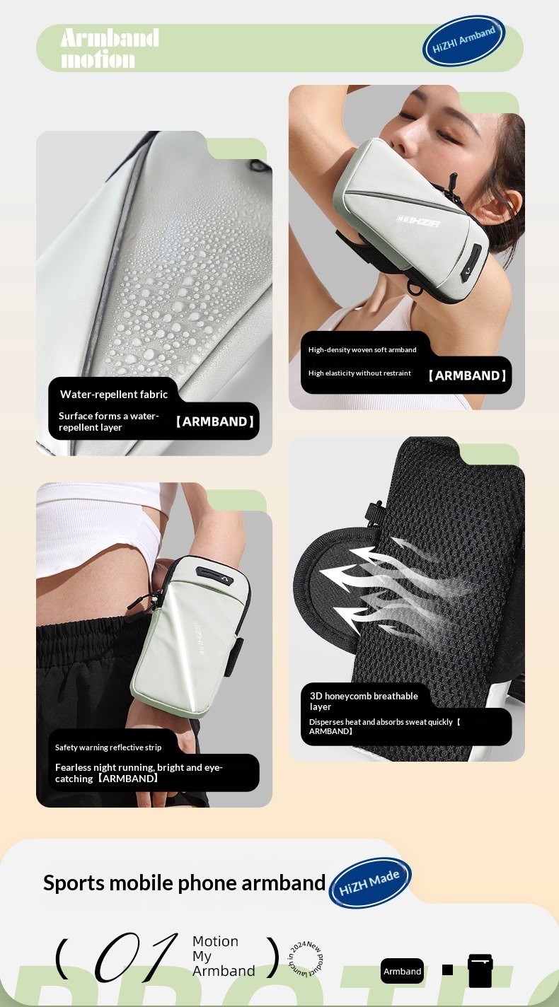 Running Phone Armband, Unisex Crossbody Phone Bag, Sports And Fitness