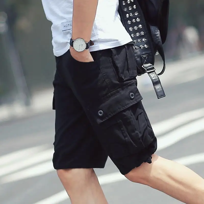 Overalls Shorts Men's Casual Pants Five-point Pants