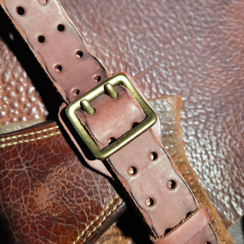First Layer Cowhide Pure Copper Belt Men's