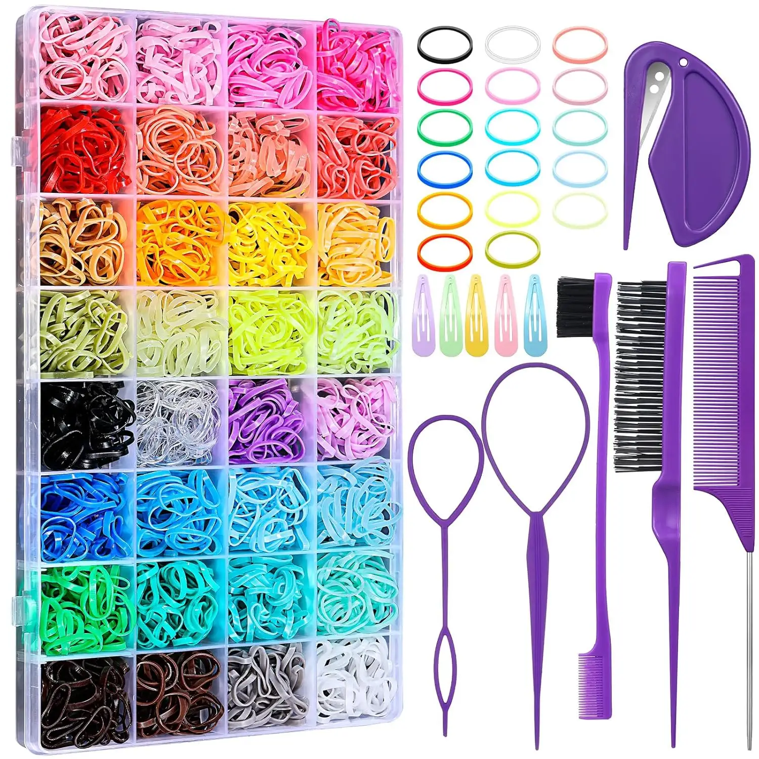 32 Colors Small Hair Rubber Bands