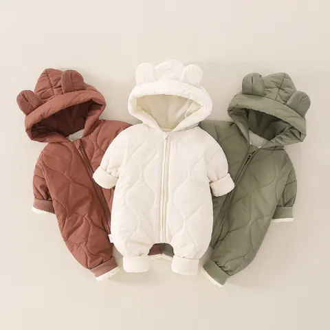 Baby Autumn and Winter Rompers Thermal Clothes