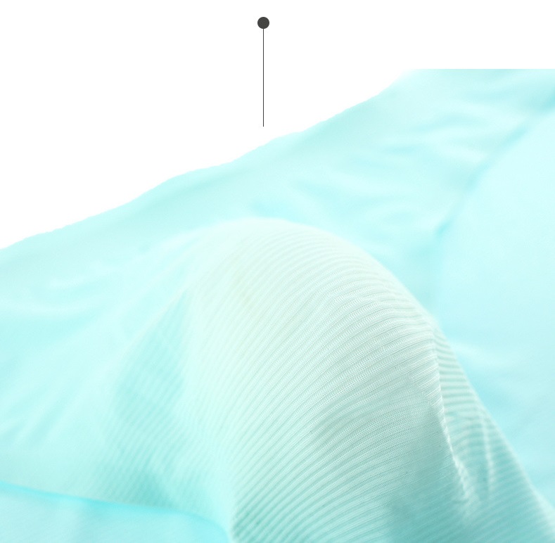 Men's Seamless Ice Silk Triangle Stripe Low Waist One Piece Shorts