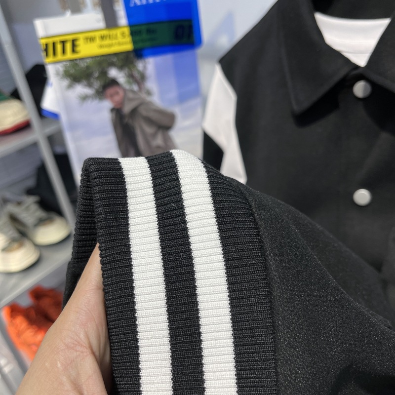 Casual Embroidered Jacket Lapel Loose Stitching Baseball Uniform