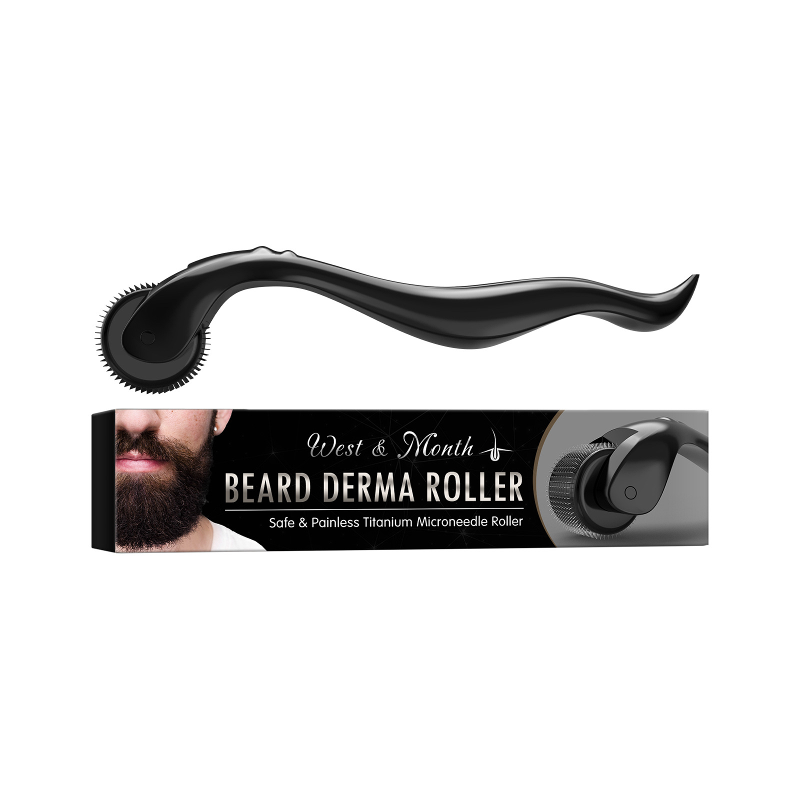Fully Certified WEST MONTH Stubble Care Massage Roller For A Clean, Gentle, Comfortable, And Refreshing Stubble Area.