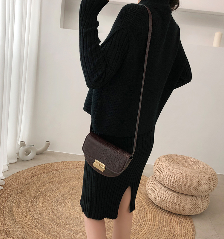 Title 6, Knitted Skirt Sweater Dress Two-piece Suit, war...