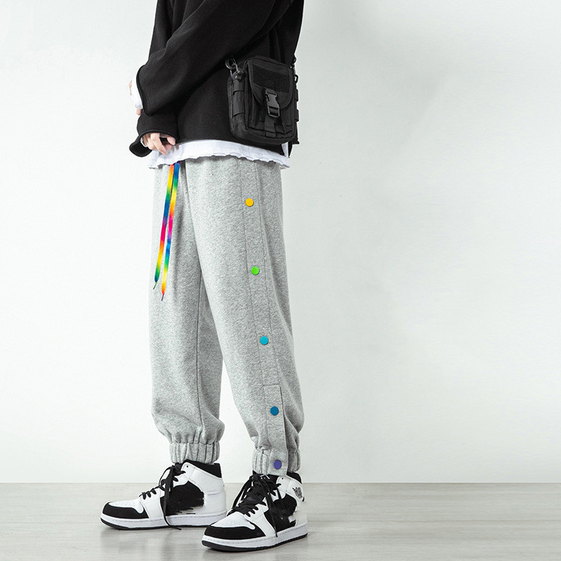 Title 1, Herren Casual Sweatpants mit Schnalle und Cropp...