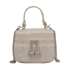 Retro All-match Box Hand Carry Casual Women's Bag - Beige - View 1