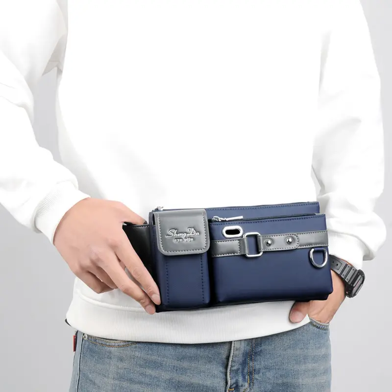 Mens Lightweight Oxford Cloth Cell Phone Messenger