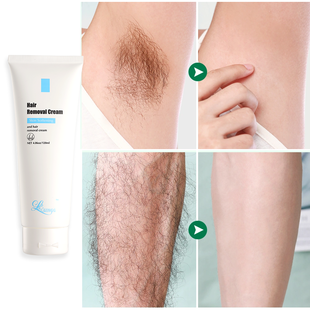 Intimate Hair Removal Cream for Men and Women - Hair removal cream that penetrates hair follicles to dissolve hair, ensuring painless removal and restoring pores with Aloe Vera, Vitamin E, and Olive Oil for soft and smooth skin. Suitable for underarms, ba