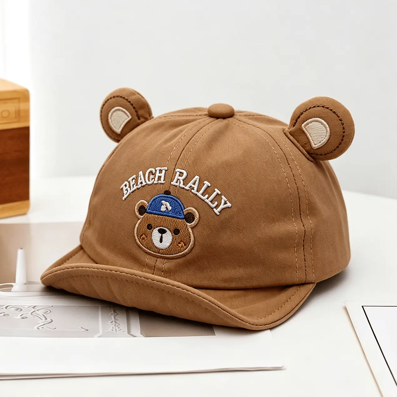 Summer Boys' And Girls' Soft Brimmed Embroidered