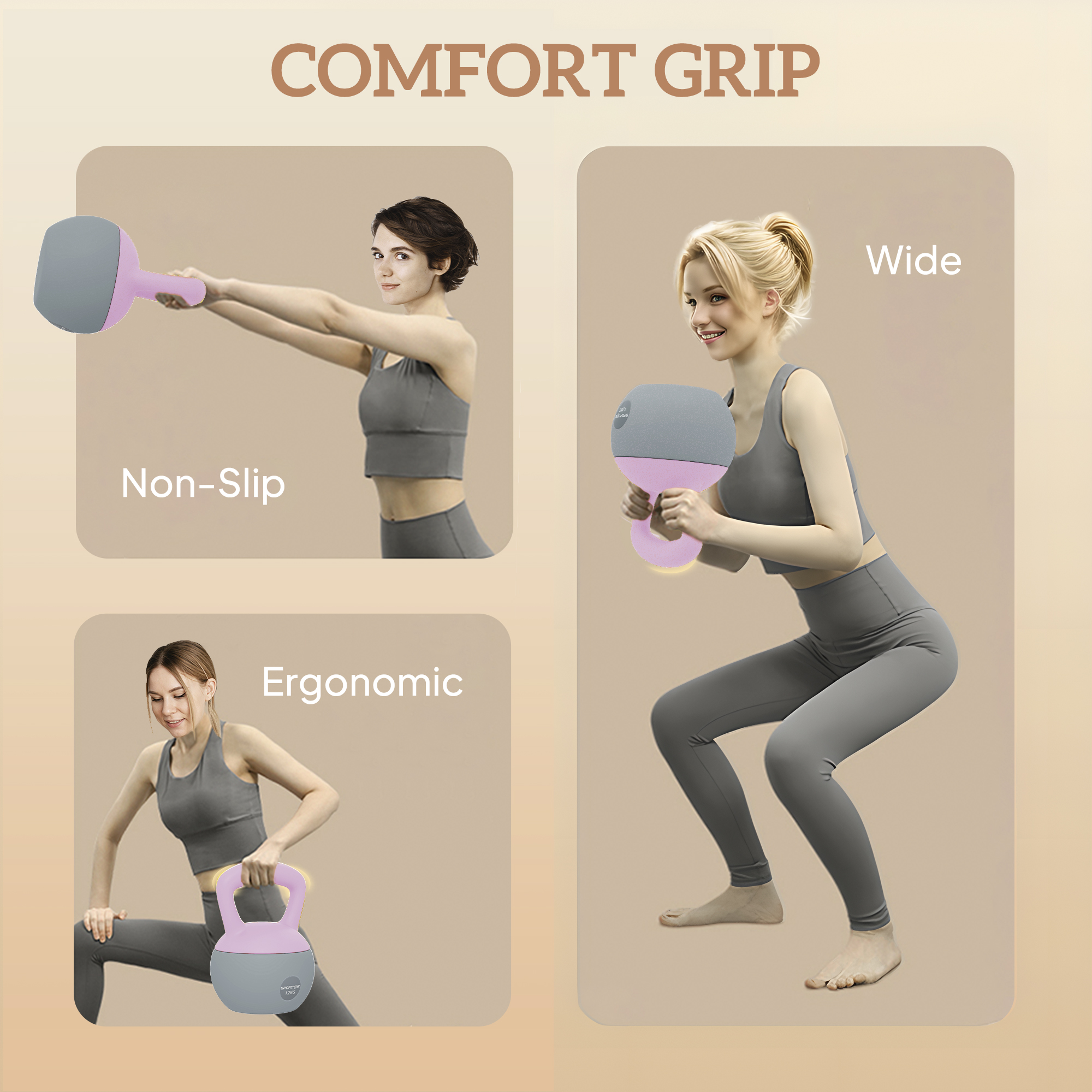 12 Kg Soft Kettlebell With Anti Slip Handle, Suitable For Home Gym — image 10