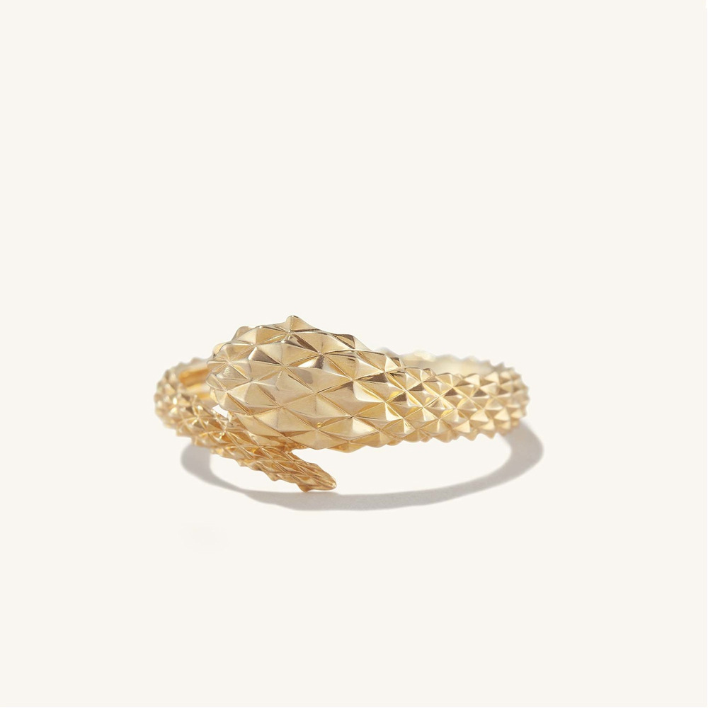 Real Gold Plated Exquisite Fashion Snake Ring