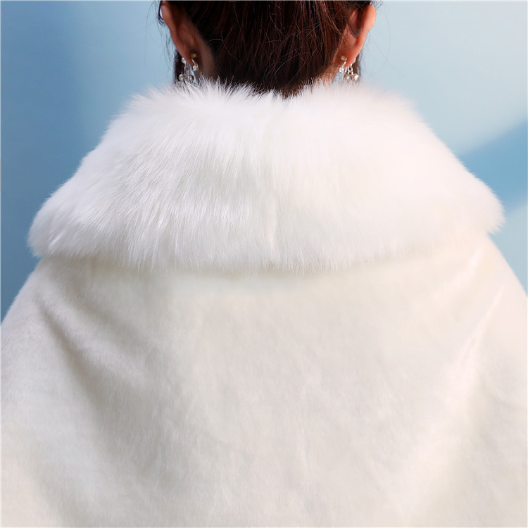 Women's Solid Color Shawl Cloak Coat