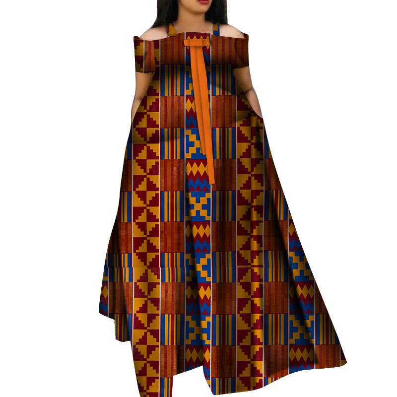 Fashion Women's Simple Robe Print Dress