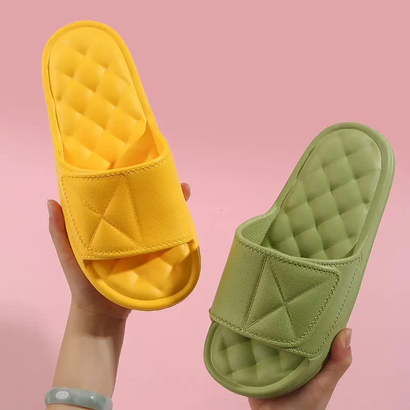 Summer Slippers Plaid Design Bathroom for Women Shoes
