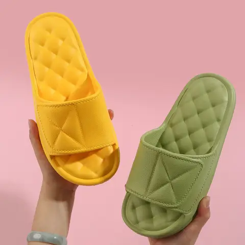 Summer Slippers Plaid Design Bathroom for Women Shoes