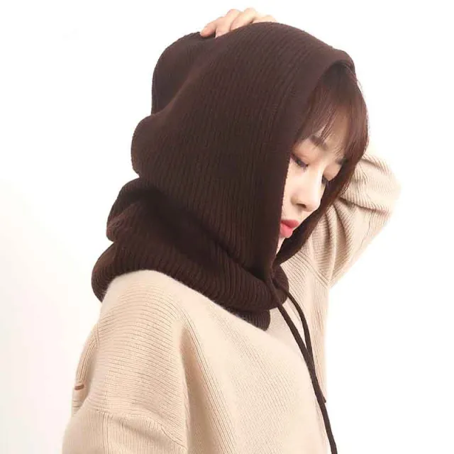 Cashmere Woolen Autumn And Winter Knitted Hat Coffee - Shop at LoveMi