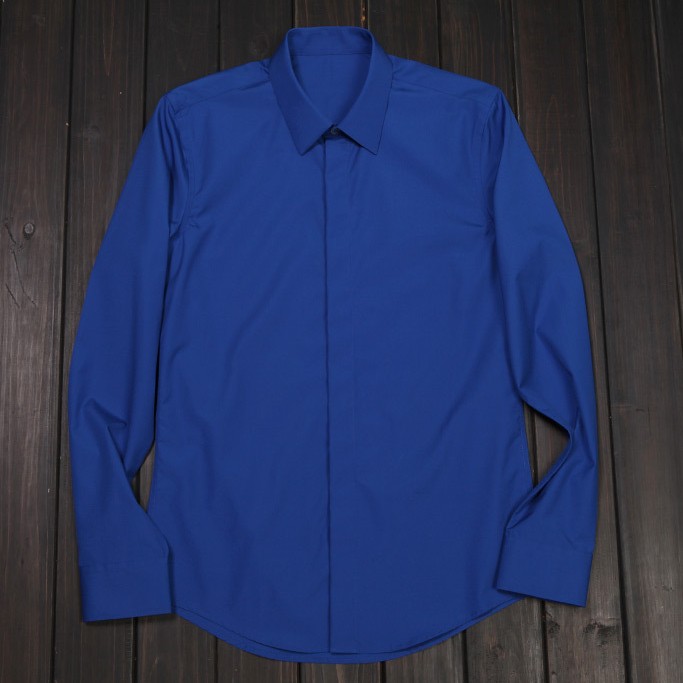 Plain Long Sleeved Men's Shirt Simple