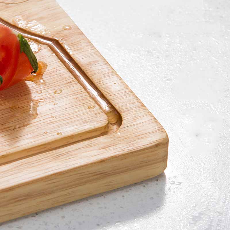 Title 6, Thick Rubber Wood Rectangular Cutting Board