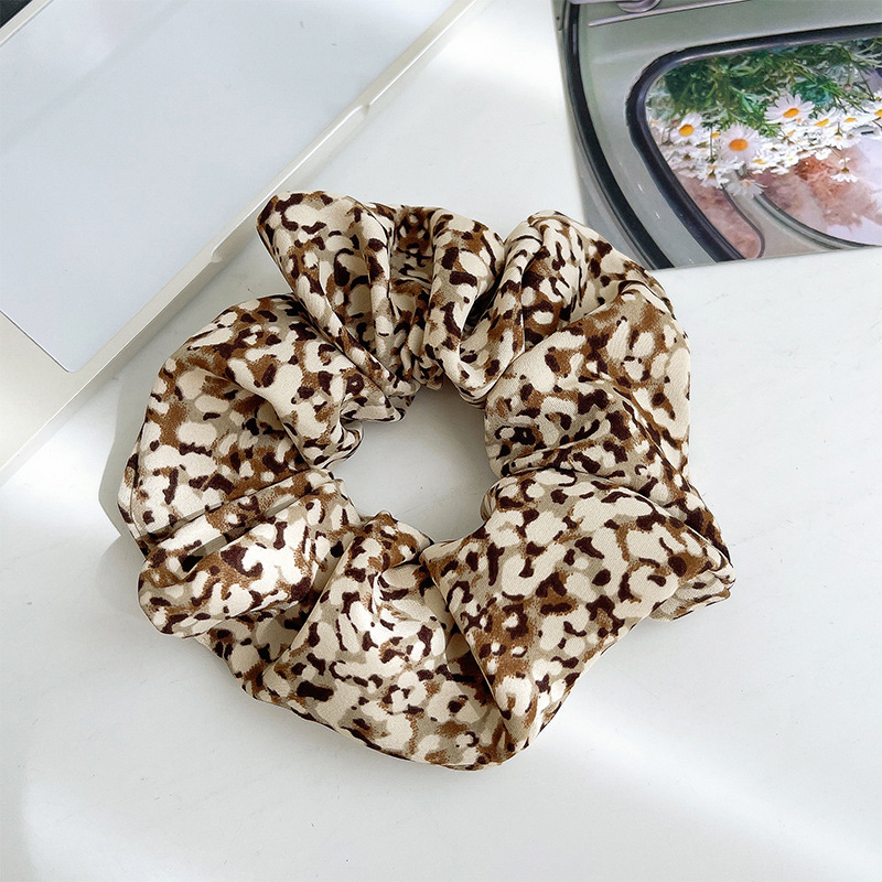 Cute Girl All match Large Intestine Hair Rope Ins Rubber Band Khaki - Shop at LoveMi