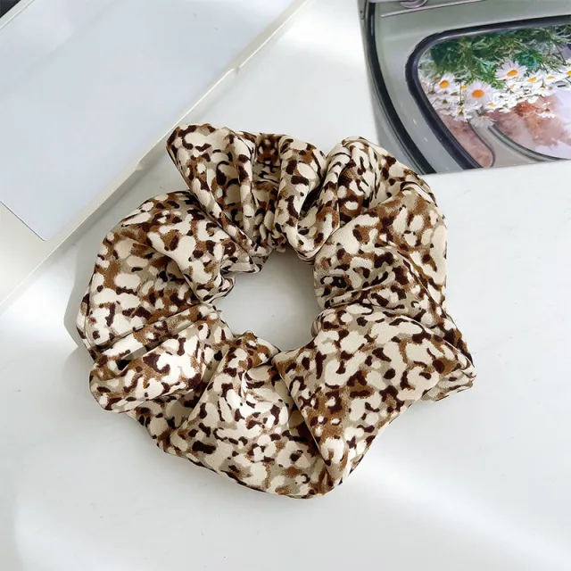 Cute Girl All match Large Intestine Hair Rope Ins Rubber Band Khaki - Shop at LoveMi