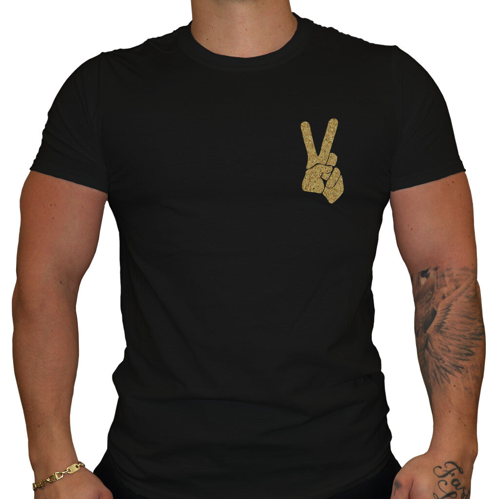Men's European And American Graphic Print Crew Neck T-shirt