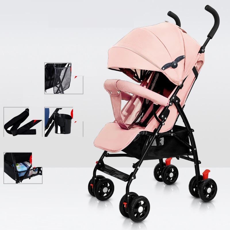 Sit And Lie Down Baby Portable Folding Simple Trolley — foto 26