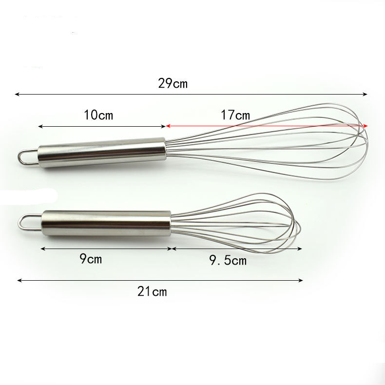 Title 5, 8 Inch Stainless Steel Manual Egg Beater Kitche...