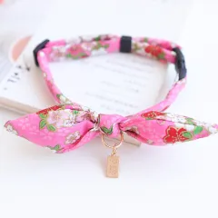 New Year's Pet And Wind Bow Tie Cat Puppy Rabbit Ear Collar Bell - May All Your Wishes Come True - View 1
