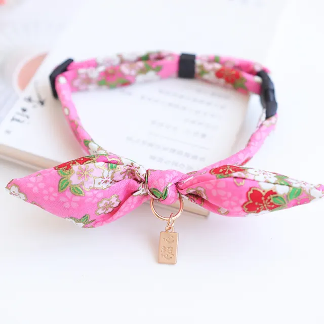 New Year's Pet And Wind Bow Tie Cat Puppy Rabbit Ear Collar Bell May All Your Wishes Come True - Shop at LoveMi