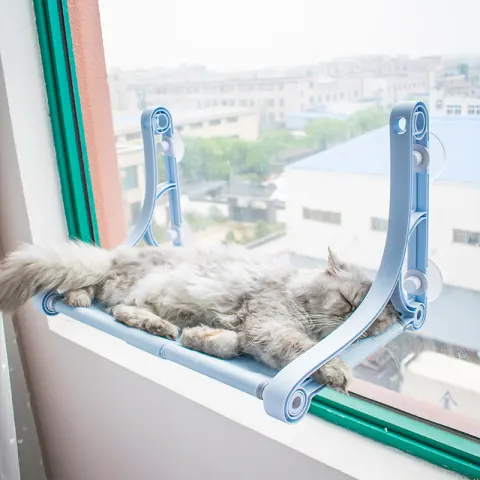 Cat Hammock Sunbathing Glass Strong Suction Cup Window Hanging