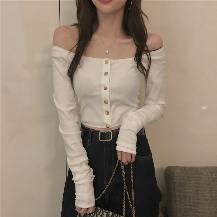 Title 11, Small Slim High Waist Short Long Sleeve T-shirt