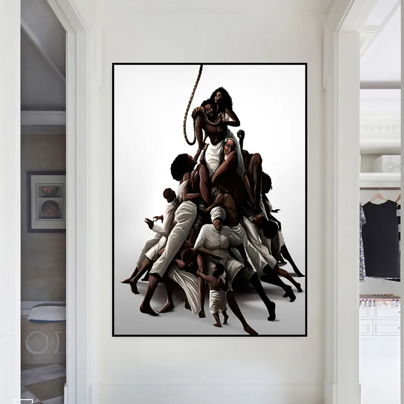 Abstract Art Doodle Canvas Painting Art Poster – image 4