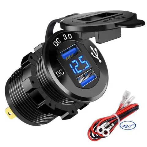Car and Motorcycle Modified Usb Car Charging Metal