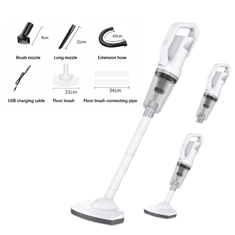 Cordless Wet Dry Vacuum Cleaner, 7500Pa Suction Rechargeable Vacuum