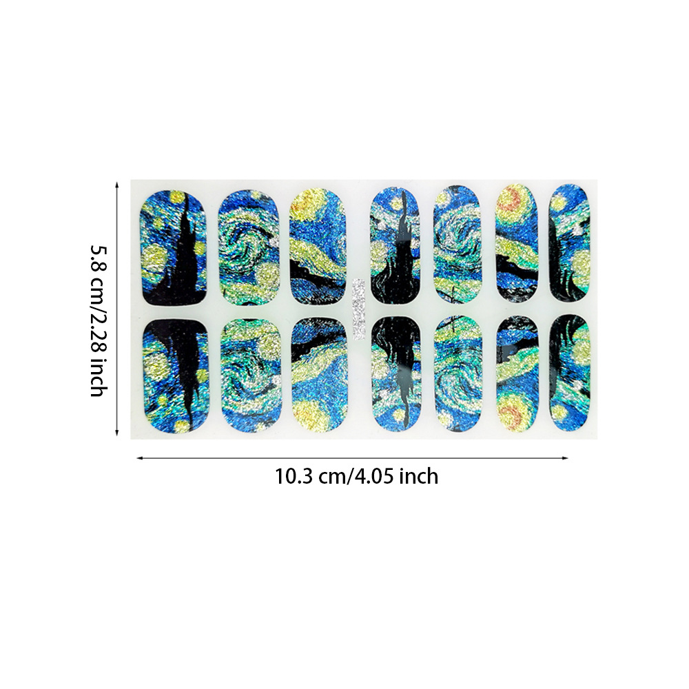 Van Gogh’s Starry Sky Nail Stickers