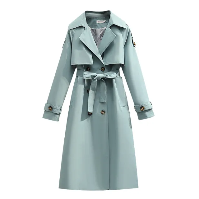 New Small Mid length Trench Coat Fresh Green - Shop at LoveMi